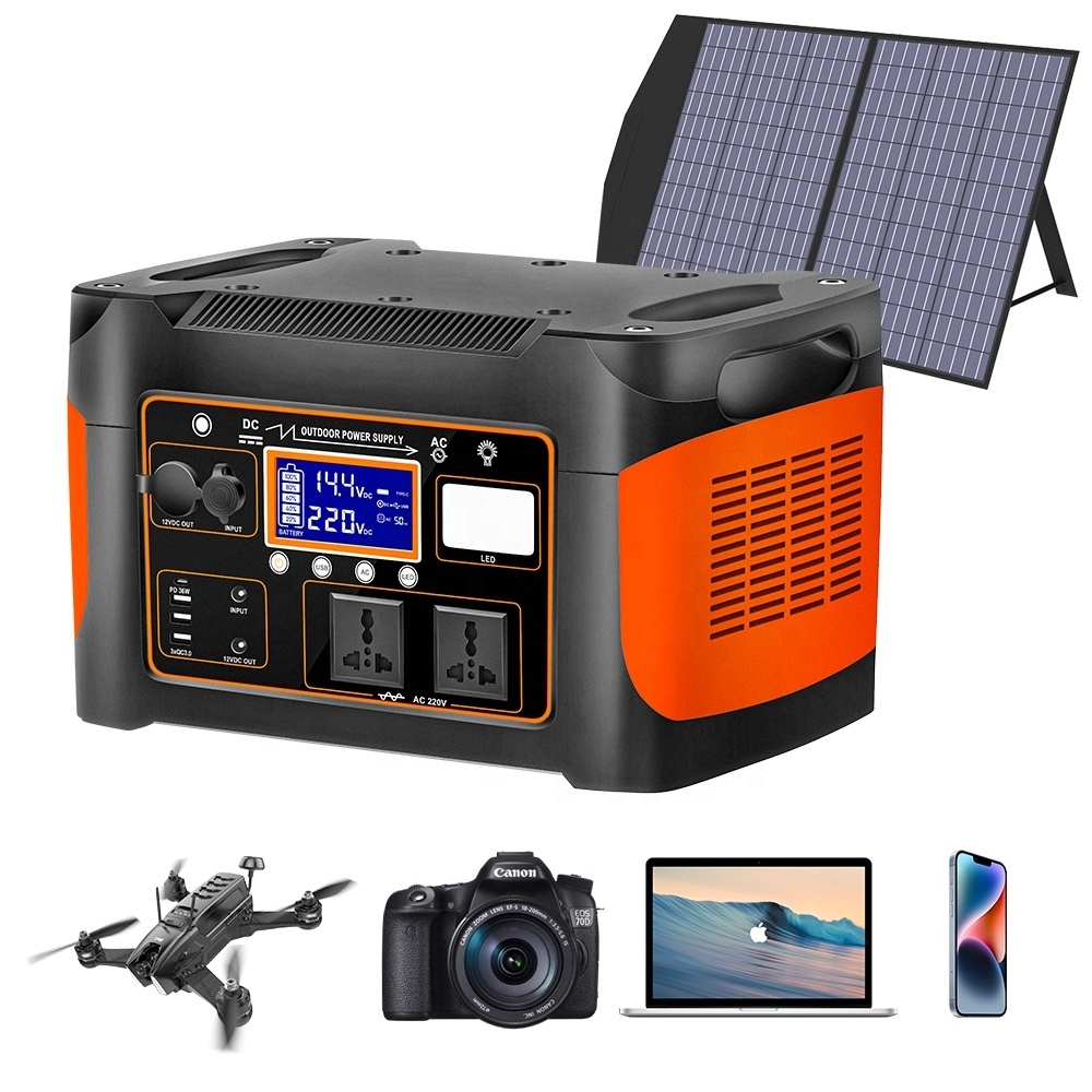 Emergency outdoor energy storage 1000w 1008wh portable solar lifepo4 power station