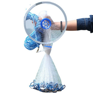 direct sales a large number of high quality nylon material hand throw drawing cast net