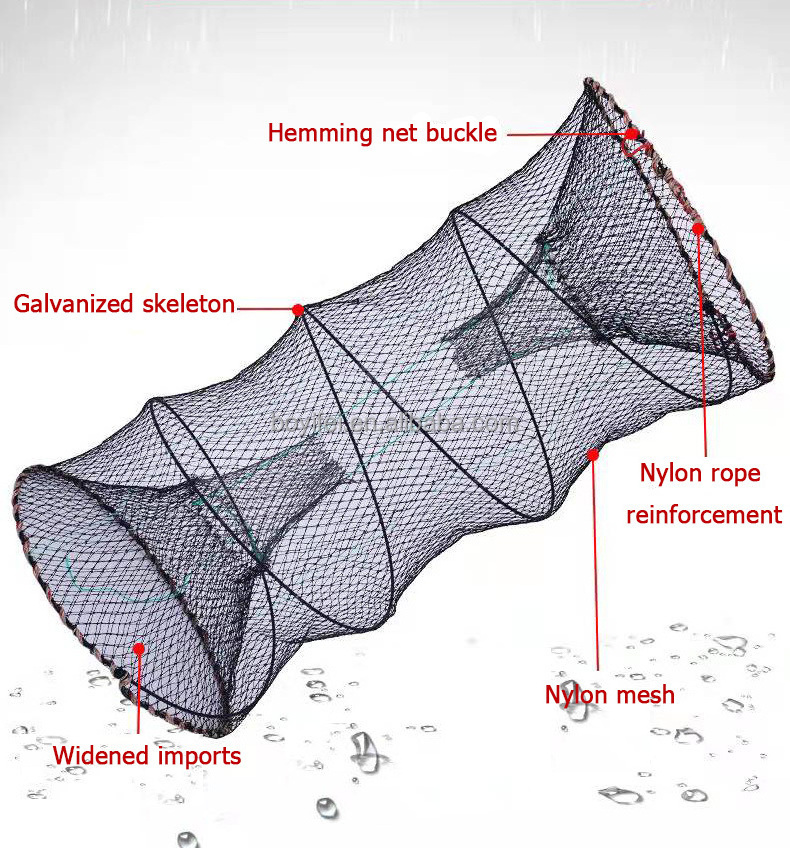 wholesale High quality Best quality Commercial Spring Fishing Trap Lobster Crab Cage  Fish Trap