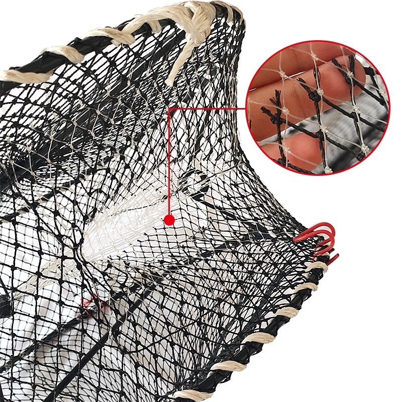 folding 3hole fishing net trap cage lobster crab pots floating fish cages for sale eel trap