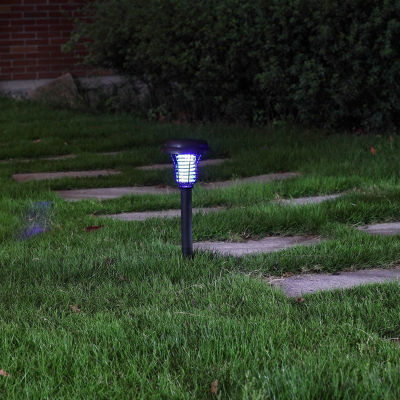 Solar Mosquito Light Purple White Light Two Lawn Outdoor Garden Light Villa Courtyard Mosquito Killing Lamp