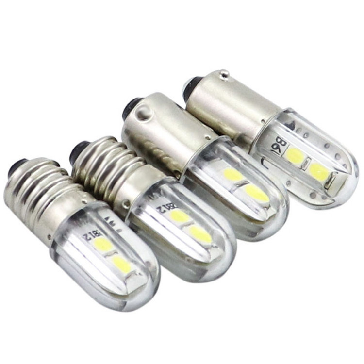 smd 3030 36v 48v 60v 1w led indicate light bulb e10 insturement lamp day white 6000k