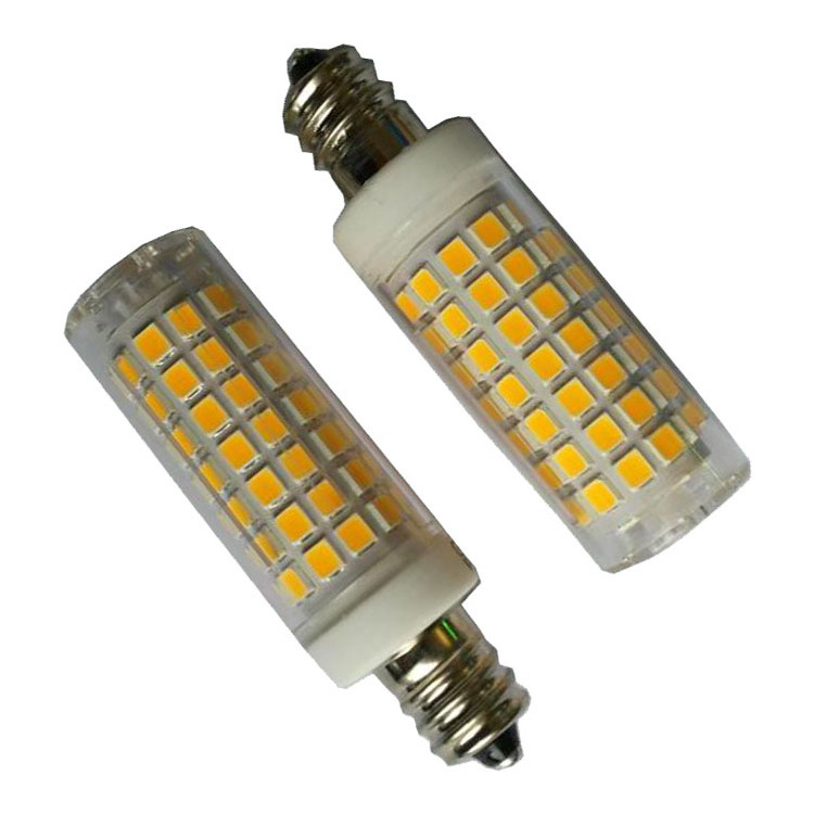 hot selling round tip e12 e14 b15 corn light bulb 8w 2700k 3000k 4000k 5000k crystal night bulb dimmable