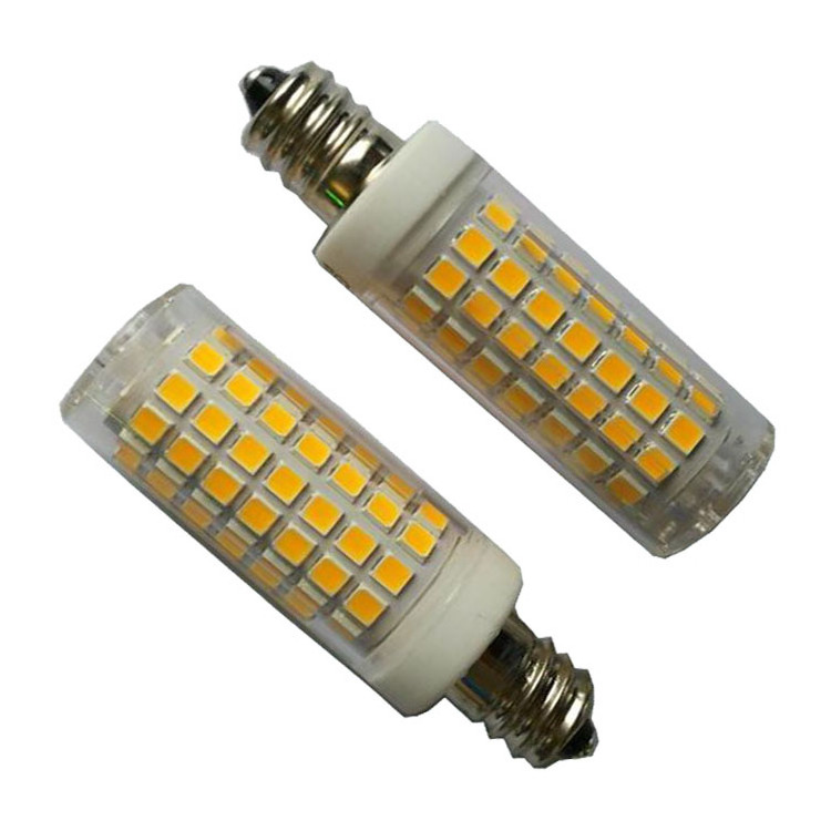 hot selling round tip e12 e14 b15 corn light bulb 8w 2700k 3000k 4000k 5000k crystal night bulb dimmable