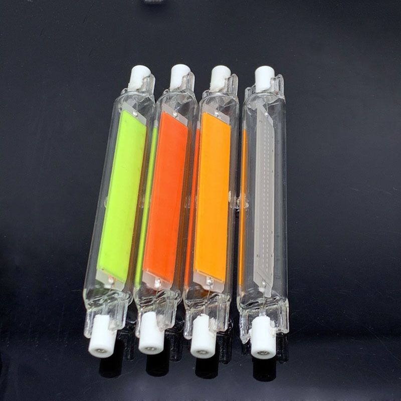 colorful blue red yellow green tube light 16w r7s 118mm led dimmable bulb r7s flood light