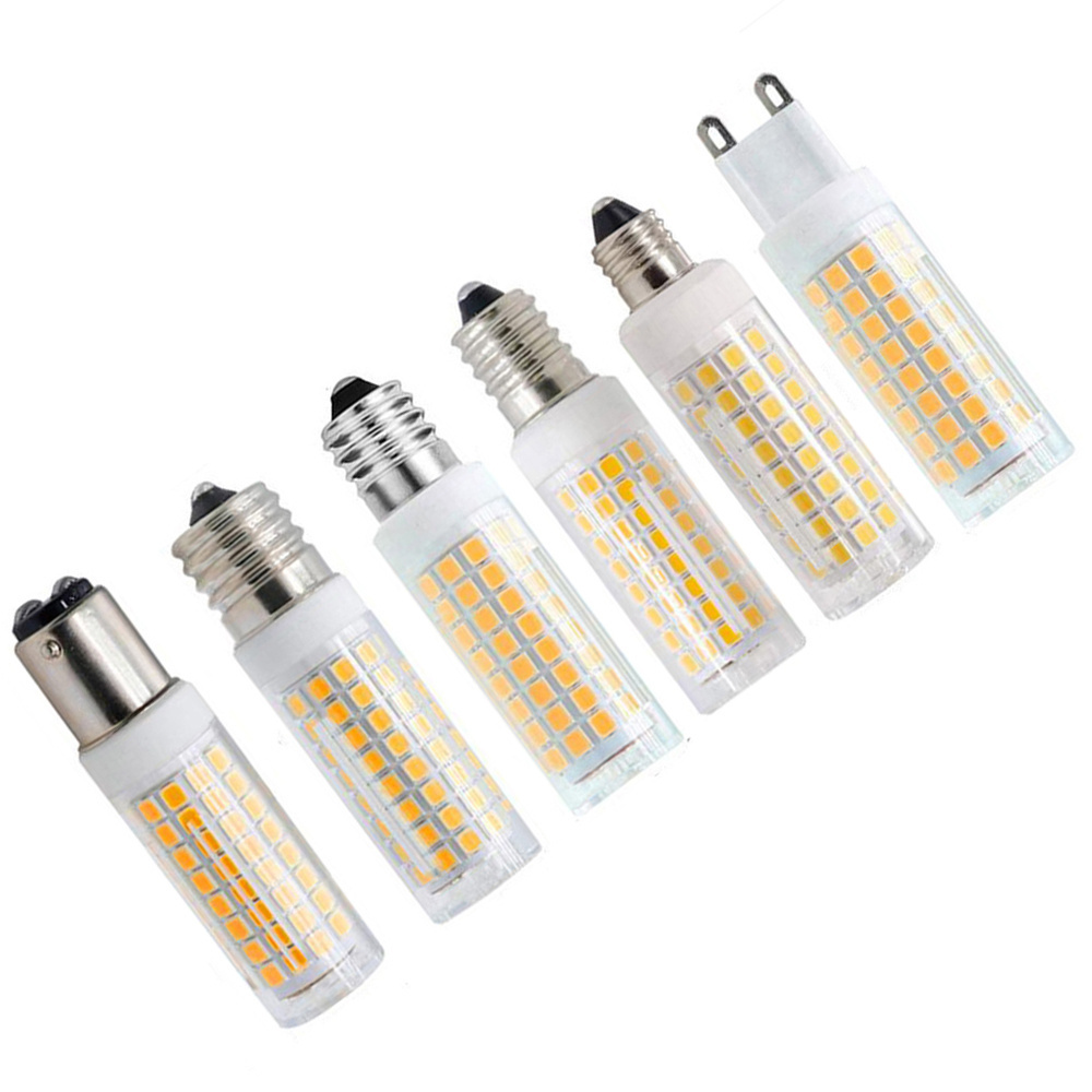 dimmable 10w 120V 220V BA15D GY6.35 Ceramic body LED Corn Lamp 2700K 3000K Warm White E11 E12 G4 G9  LED Bulb