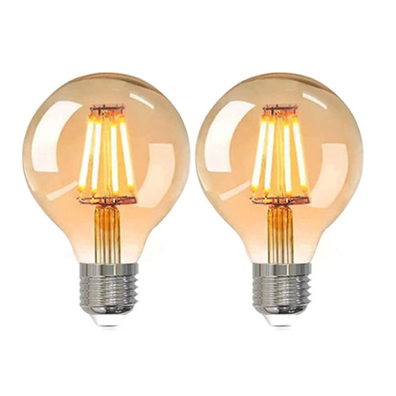 Amber Color 2200K Filament Lamp T45 120V 4W Replace Halogen Bulb 40W