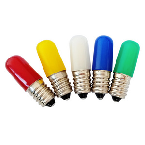 Colorful Red Green Blue Yellow LED E14 E12 LED Bulb Lamp12V 24V 120V 230V 1.5W Colorful T15 Decoration Lamp