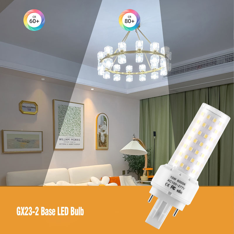 High Lumen 10W 1400LM GX23-2 Base LED Light Bulb Plug And Play 6000K 2Pins LED PL Bulb Replace 13W 18W CFL Bulb Light