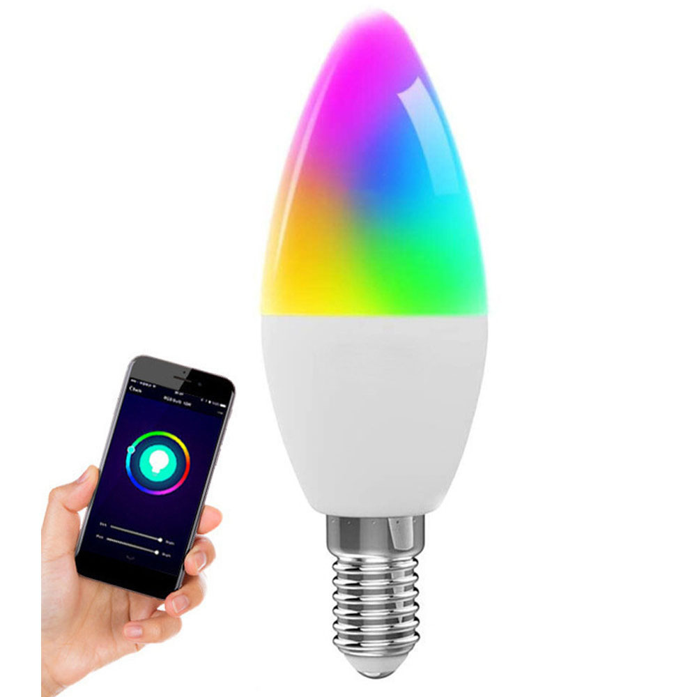 Homekit Smart LED Lamp E14 Touch Dimmable WIFI LED Lamp Voice Control E14 Candle Bulb