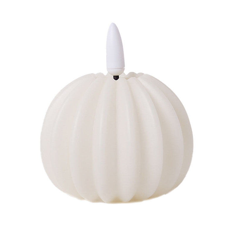 Cute Halloween Pumpkin LED Electronic Candle Light Yellow Pumpkin Graduation Wedding Lamp