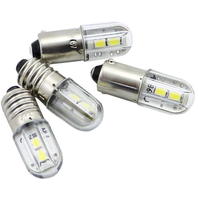 smd 3030 36v 48v 60v 1w led indicate light bulb e10 insturement lamp day white 6000k