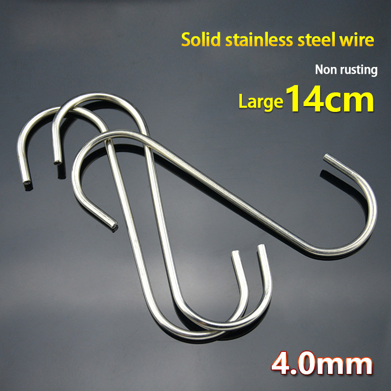 Sliver Metal Hook Round S Type Hooks,Stainless Steel Small Metal Twisted S Hook Stainless Steel,S Hooks