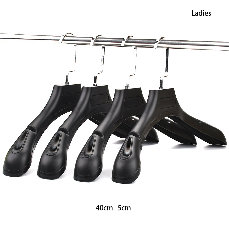 Custom Men Clothes Suit Hangers Luxury Non Slip Plastic Hanger Women Suits Garment Store Display Hanger