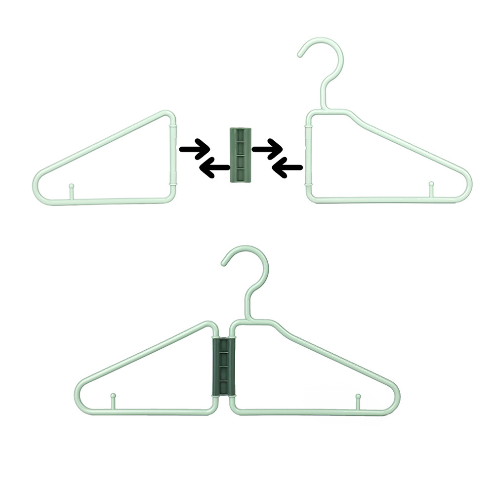 Custom New Arrival Magic Plastic Hangers Clutter-Free Storage Space Saving Foldable Coat Hangers For Small Spaces