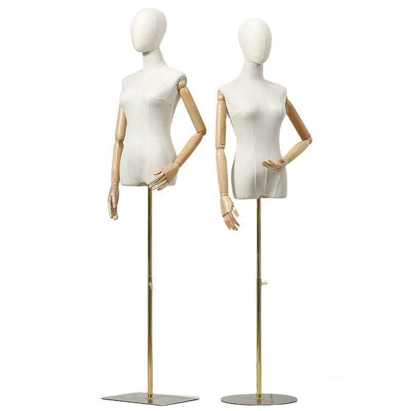 Clothes Store Model Prop Female Half-Body Hanger Model Dummy Garment Wedding Dress Window Display Stand Women Up-Body Mannequins