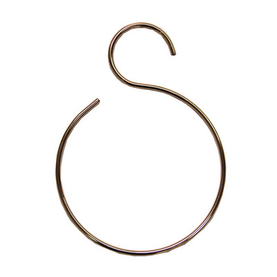 Nordic S-Shaped Circular Golden Metal Hangers Simple Belt Tie Scarves Hijab Hanger Storage Organizer Scarf Hanger