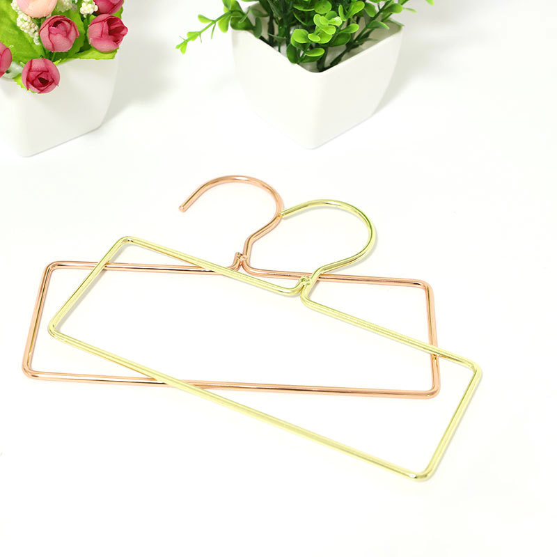 Nordic Square Rack Household Metal Iron Square Cabinet Hanger Lace Towel Underwear Pants Scarf Hangers