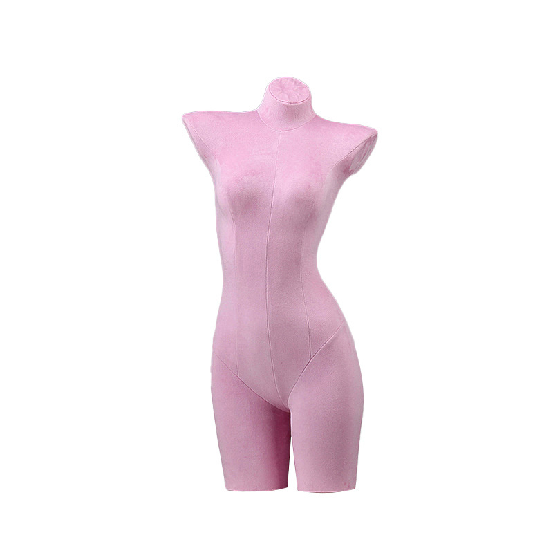 Colorful Velvet Sexy Female Underwear Mannequin Upper Body Lady Mannequin Half Body Lingerie Display Mannequins