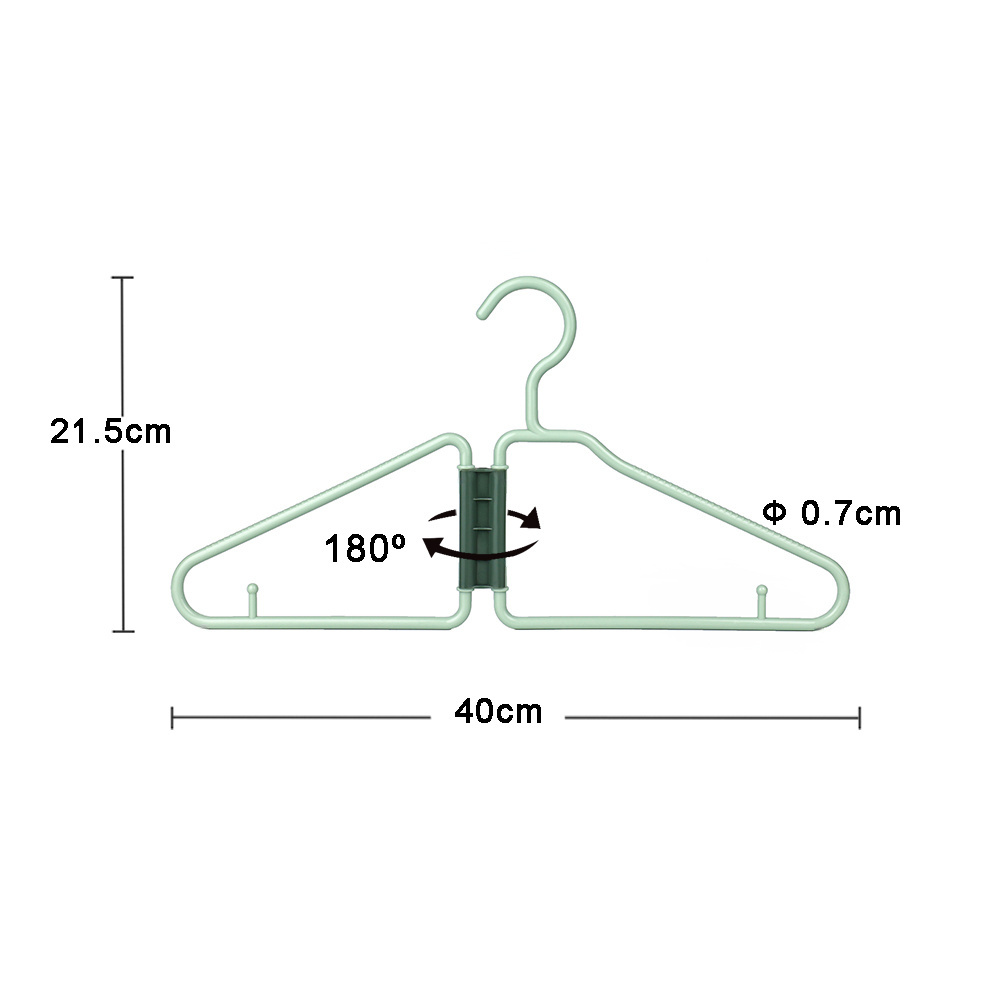 Custom New Arrival Magic Plastic Hangers Clutter-Free Storage Space Saving Foldable Coat Hangers For Small Spaces