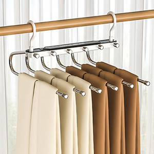 New six-layer multilayer multifunctional hanger Space Saving Pants hang clothes