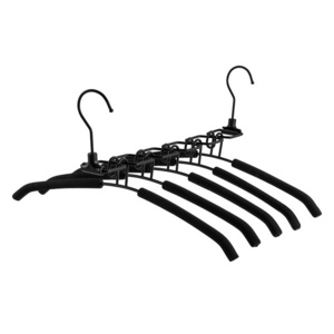 Five Layer Metal Shirt Hanger Coat Multi-Function EVA Sponge Metal Coat Shirt Hanger Metal Hanging Clothes Hanger