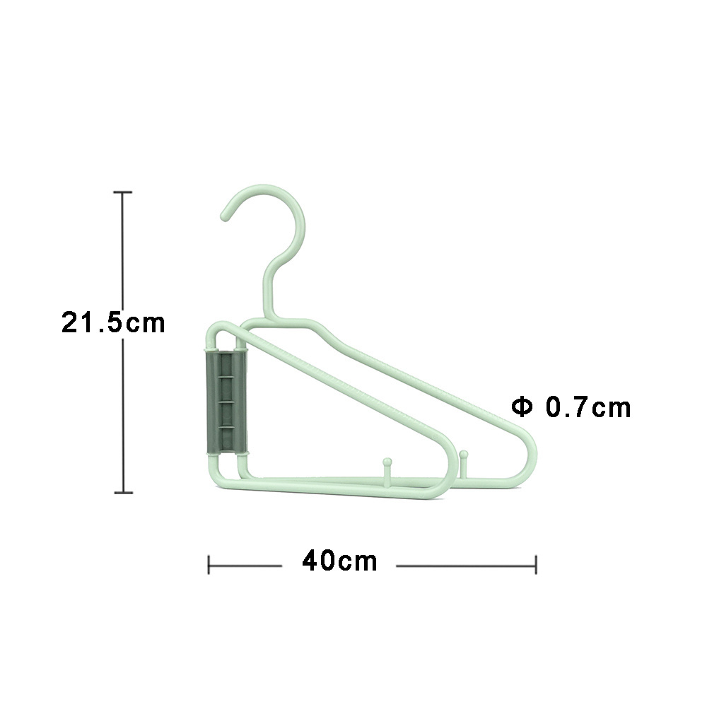 Custom New Arrival Magic Plastic Hangers Clutter-Free Storage Space Saving Foldable Coat Hangers For Small Spaces