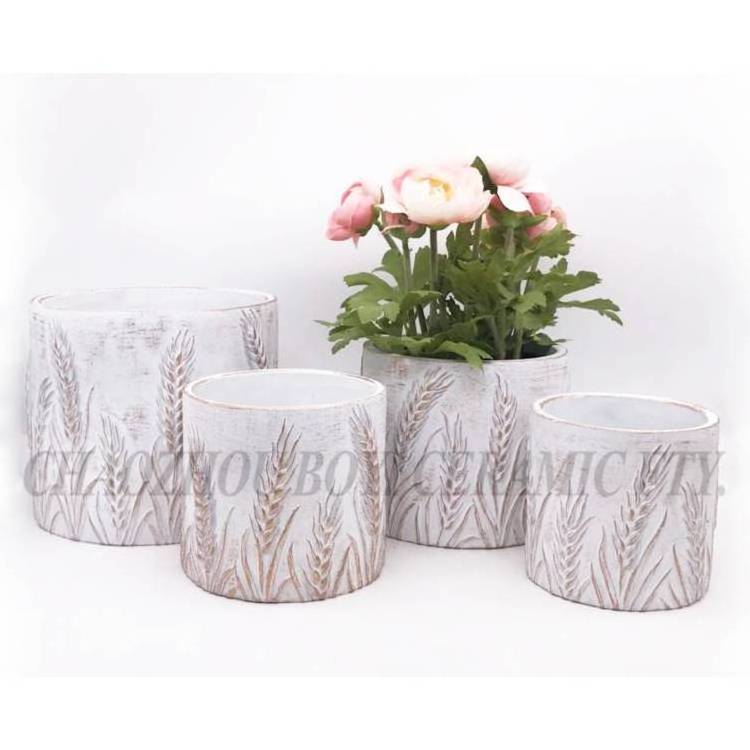 Nordic Style Cement Art Planter Flower Pot Decoration Garden Pot