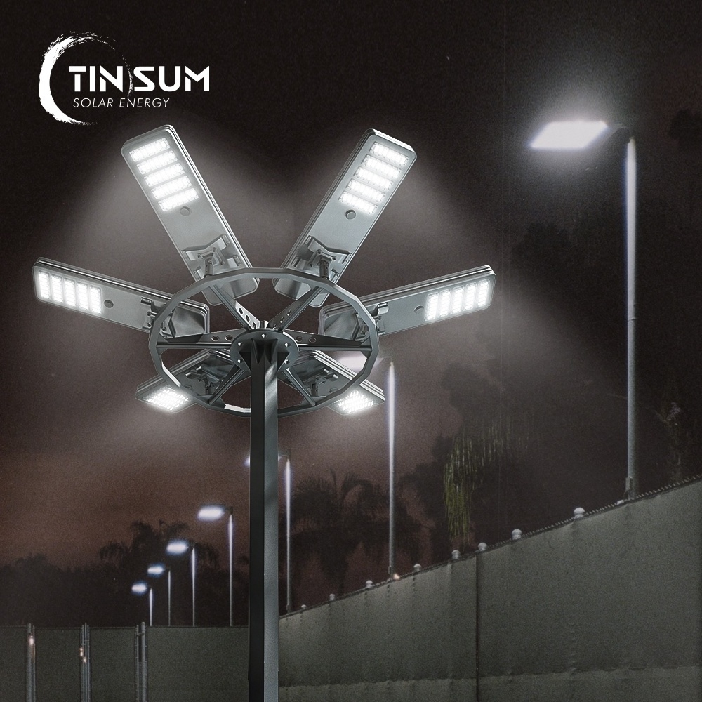 BOYI All In One Exterior Lampadaire Solaire All Wattage Focos Solares Solar Street Light