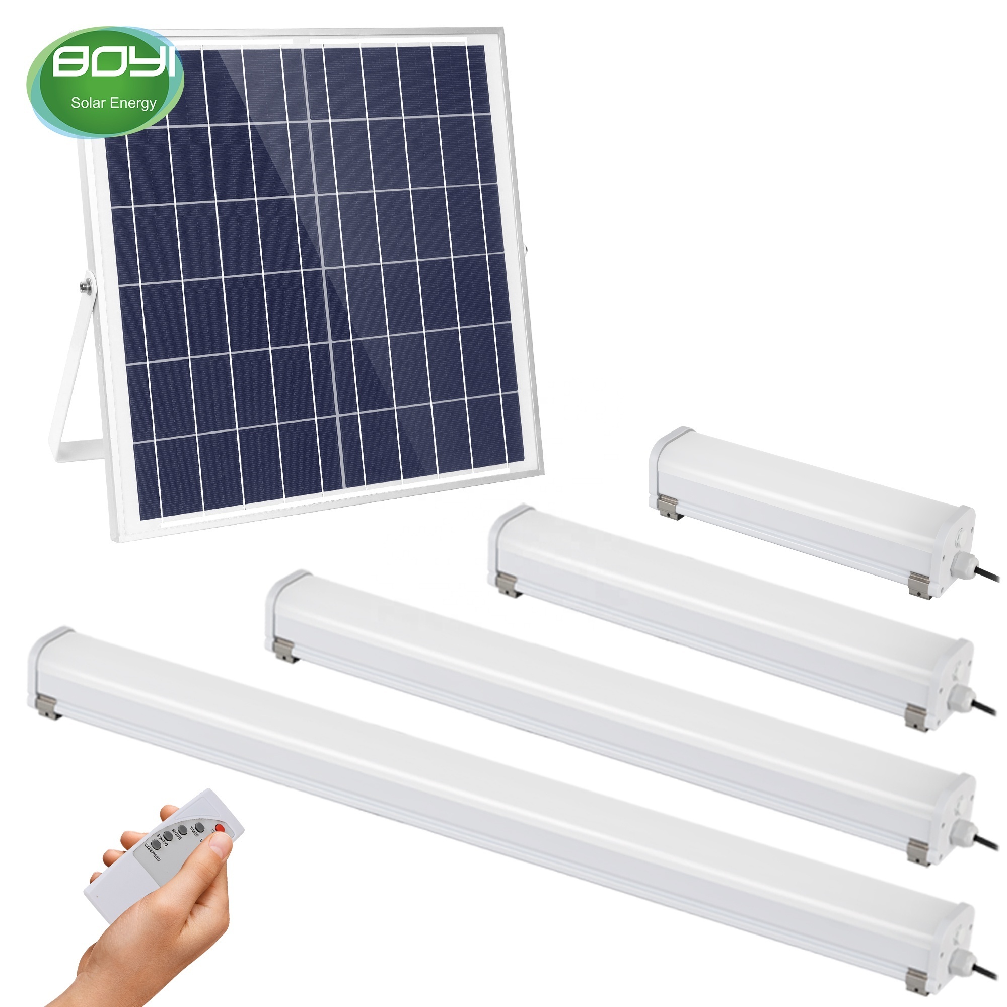 New ip65 timeable Indoor solar led tube light with solar panel