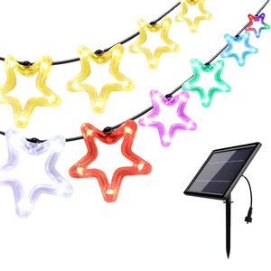 indoor decor fairy curtain light adjusted in multiple modes led star string lights