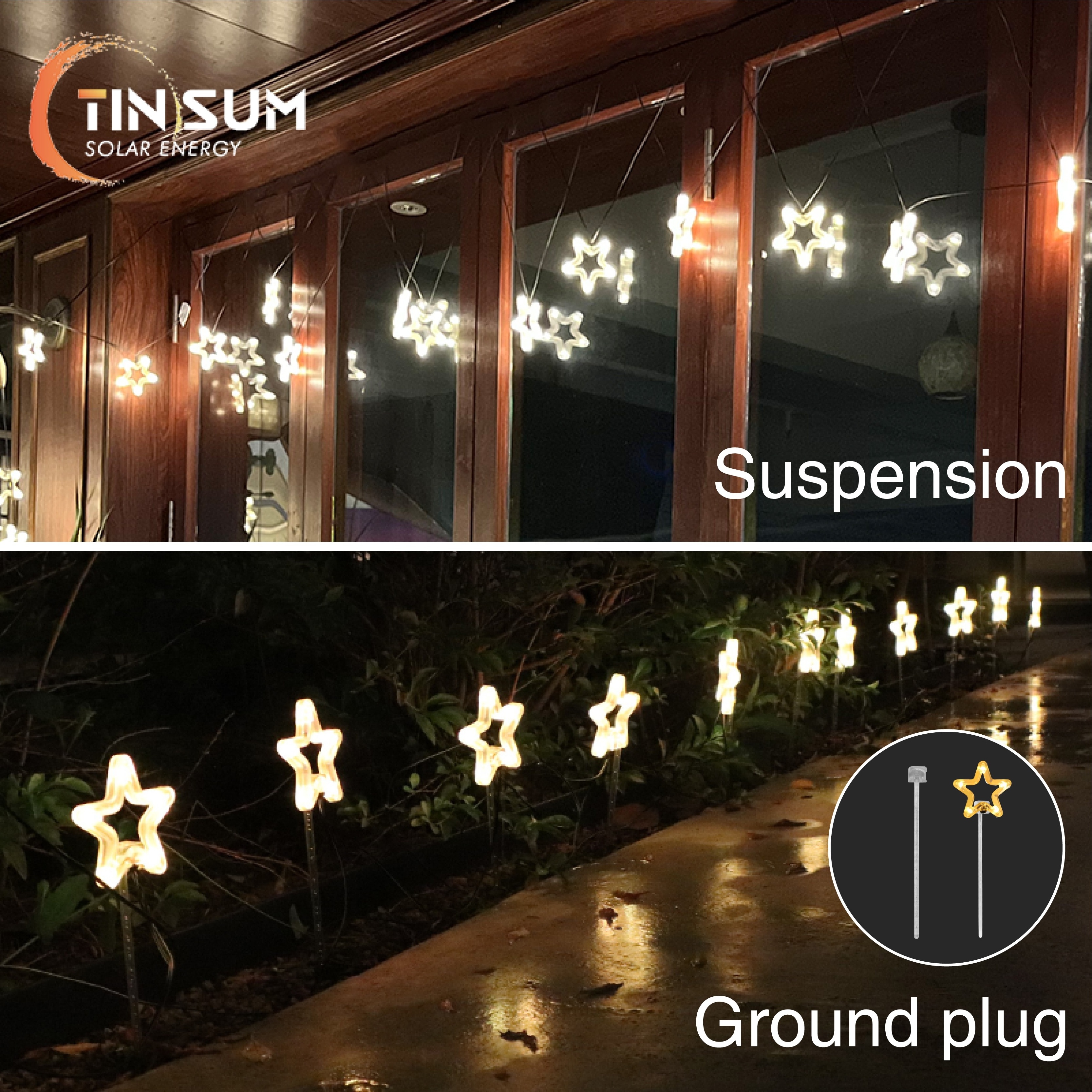 indoor decor fairy curtain light adjusted in multiple modes led star string lights