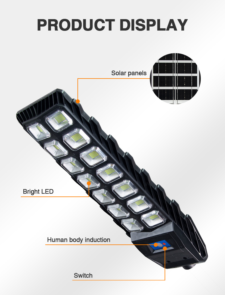 Integrated all in one 150w led street light solar security light with motion sensor