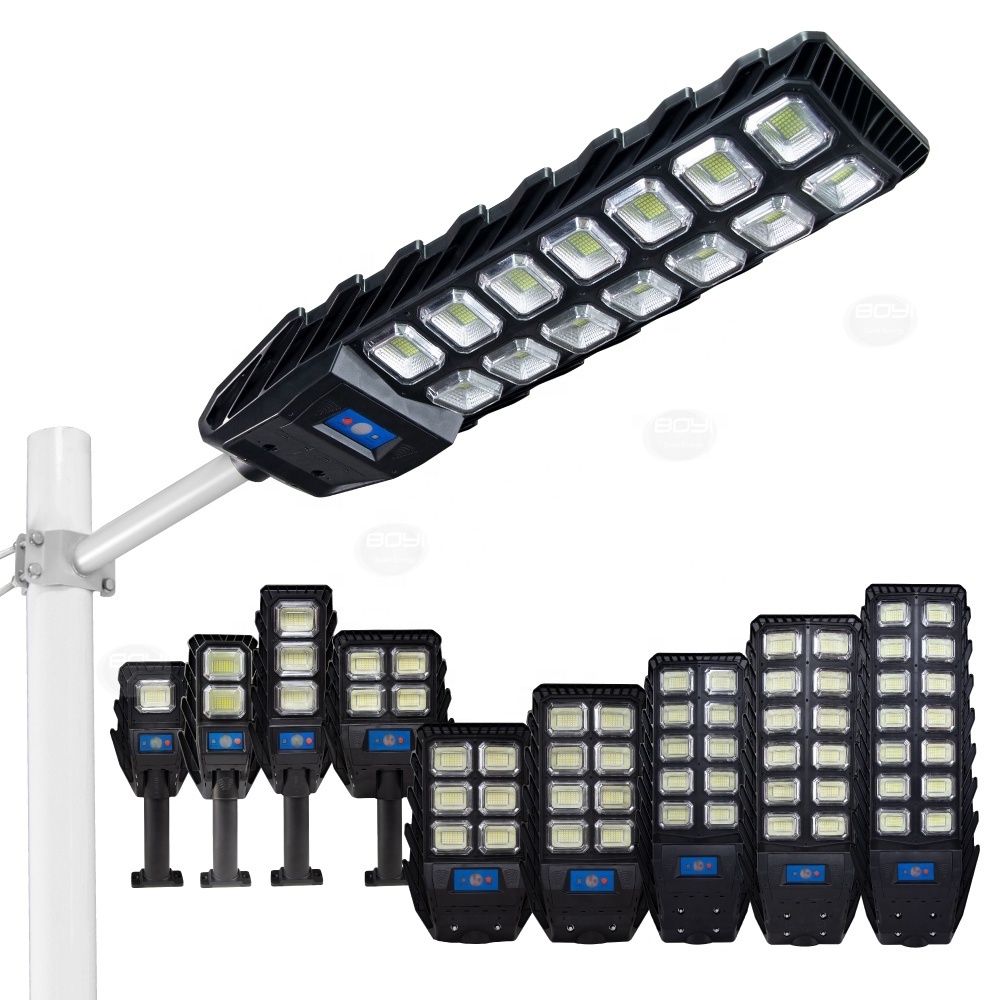 Integrated all in one 150w led street light solar security light with motion sensor