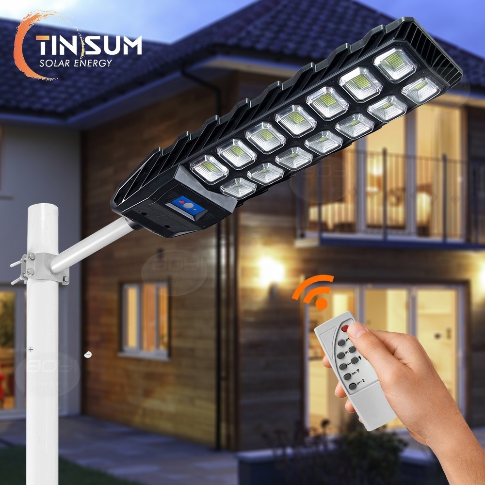 Integrated all in one 150w led street light solar security light with motion sensor