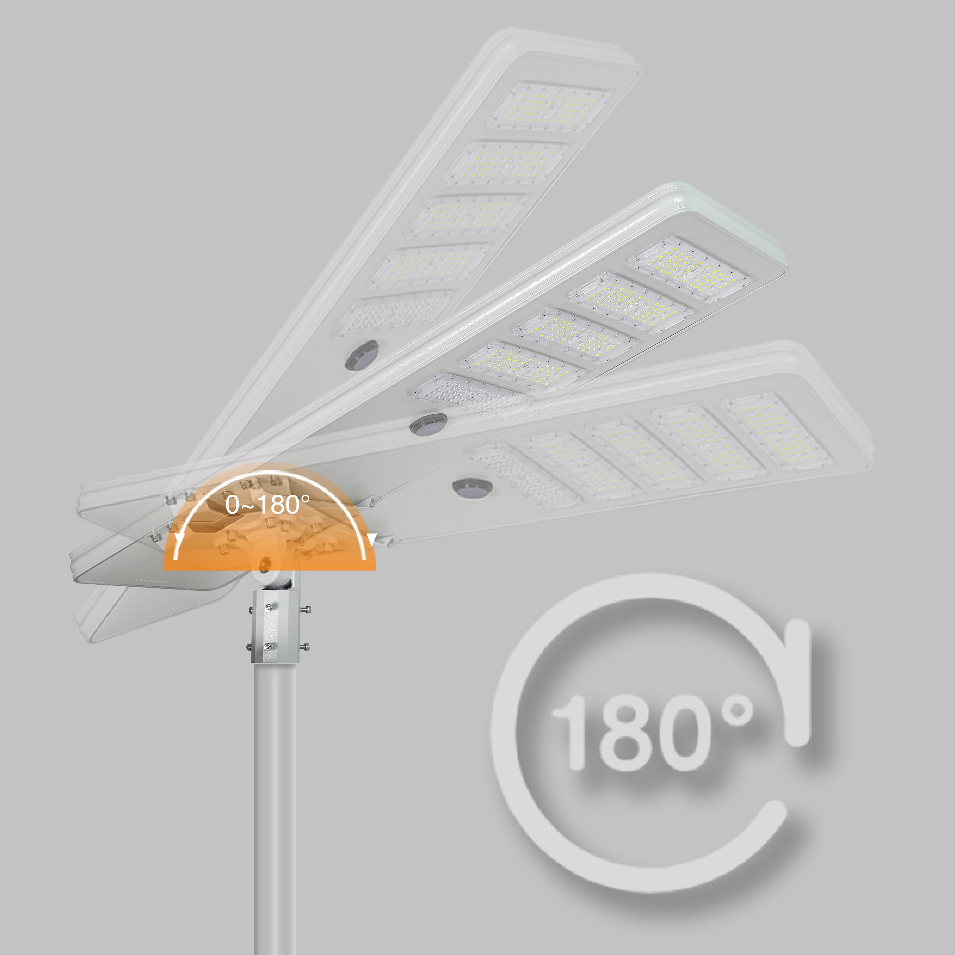 BOYI All In One Exterior Lampadaire Solaire All Wattage Focos Solares Solar Street Light