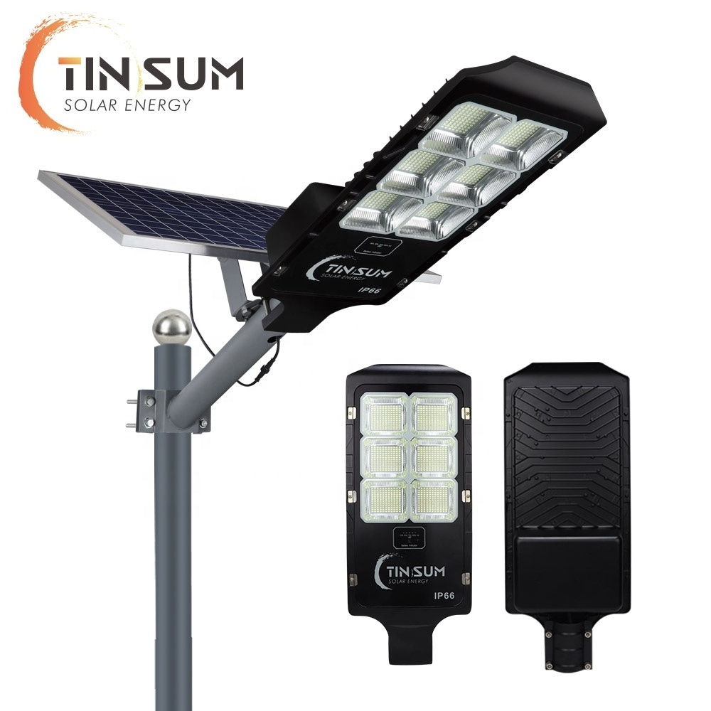 High lumen outdoor ip 67 aluminum solaire street lampe split solar wall light for road