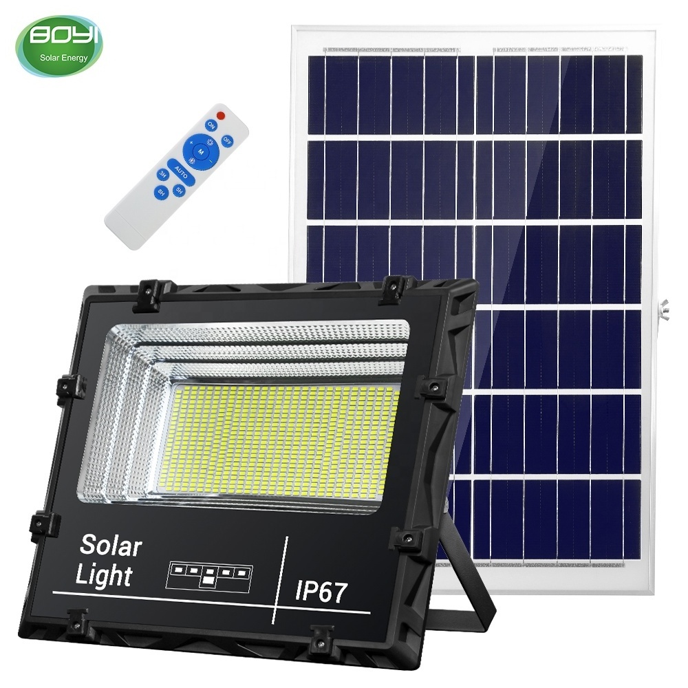 Security solar outdoor project led flood reflector lights with motion sensor