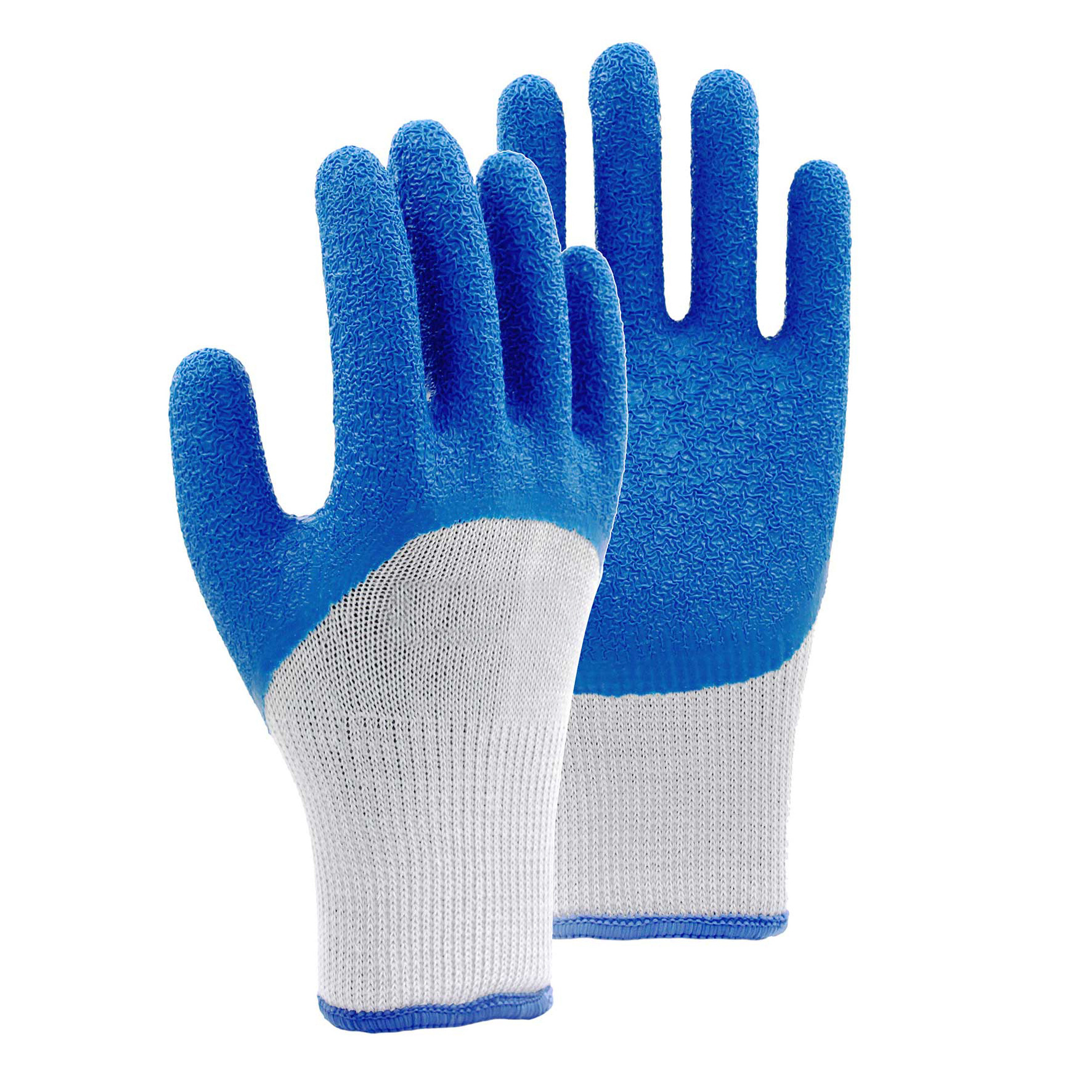 Waterproof latex coated work gloves