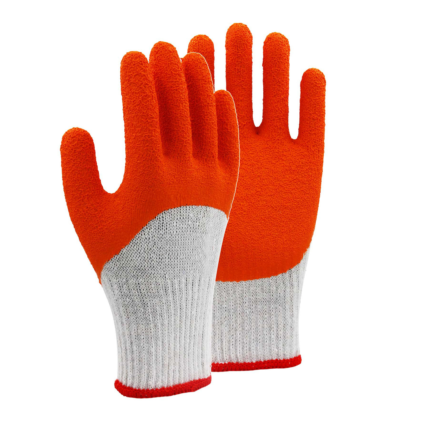 Waterproof latex coated work gloves