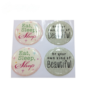 Custom 3d Epoxy Logo Sticker Printed Strong Adhesive Domed Stickers Supplier