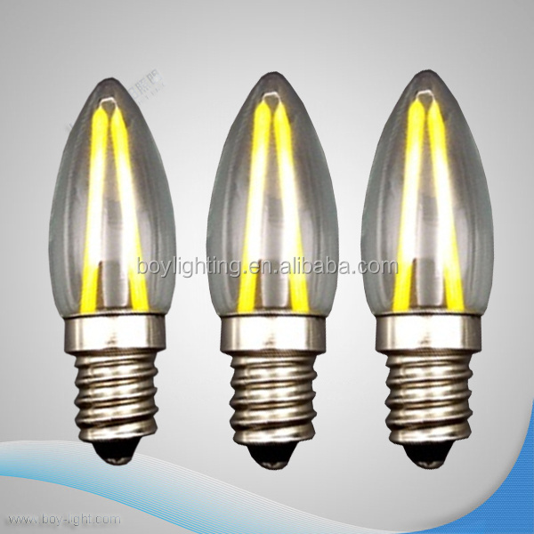 LED fridge bulb T22 T25 T26 clear COB filament 1.5w 2w 3w ce rohs tubular fridge e14 led