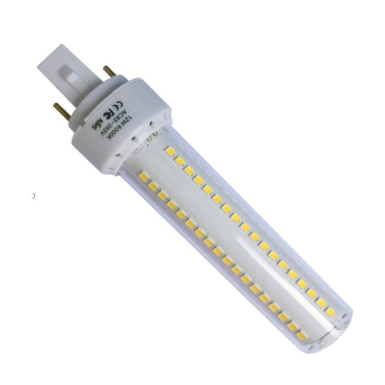 Round shape plastic Aluminium Alloy 12w g24-d led g24 led plug light bulb