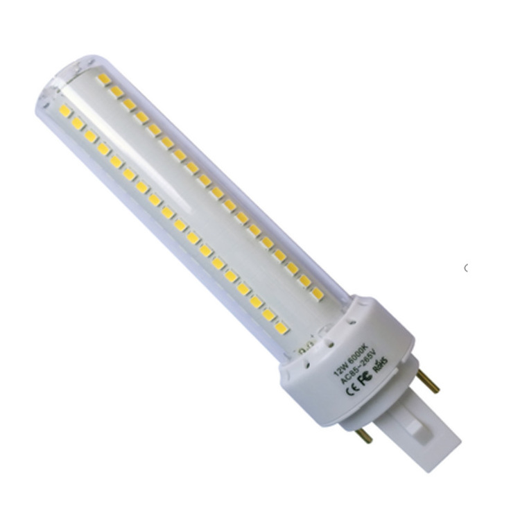 Round shape plastic Aluminium Alloy 12w g24-d led g24 led plug light bulb