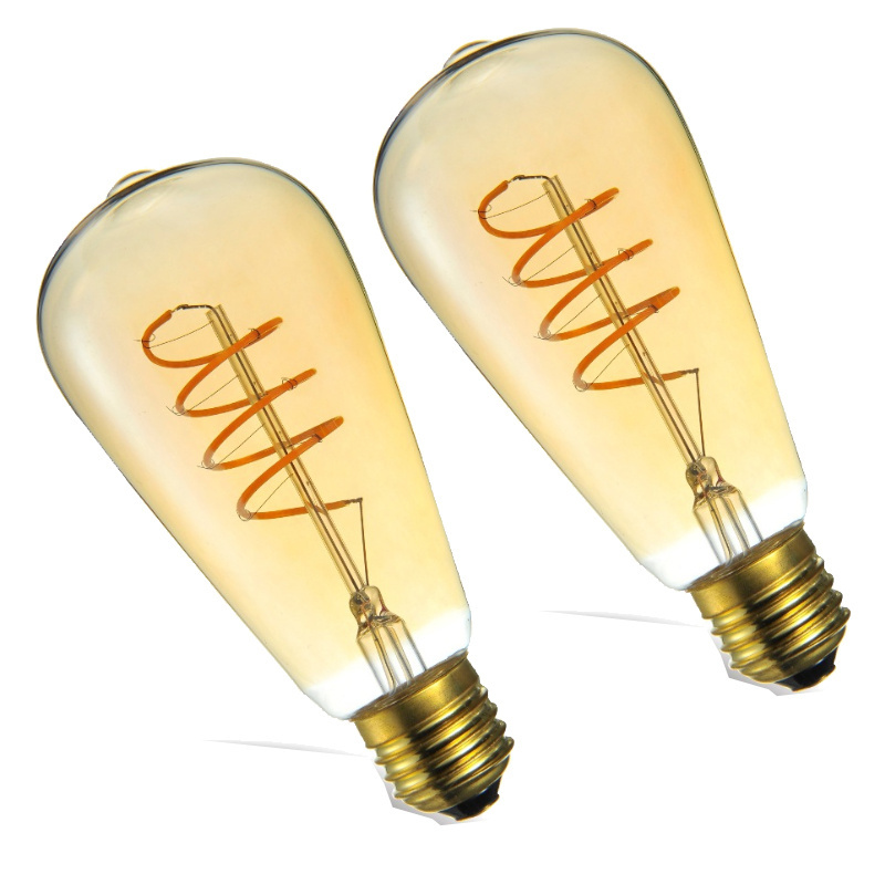 flexile led filament bulb dimmable e27 led chandelier st64 bulb