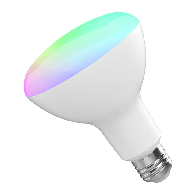 New App bulb 5watt 9watt 12watt rgbwc smart br30 tuya app led bulb