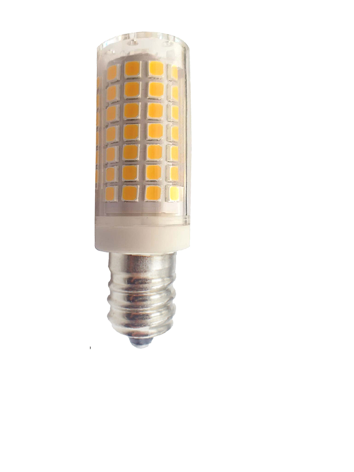 Ceramic body with high lumen flux warm white dimmable e12 led bulb ac110v