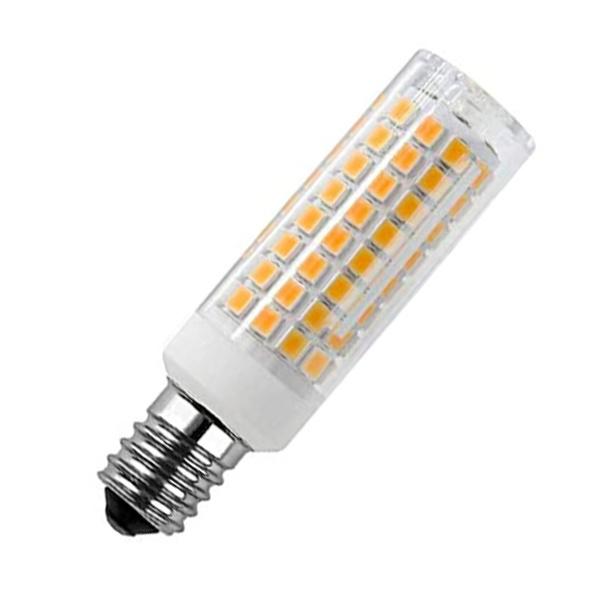 Ceramic body with high lumen flux warm white dimmable e12 led bulb ac110v