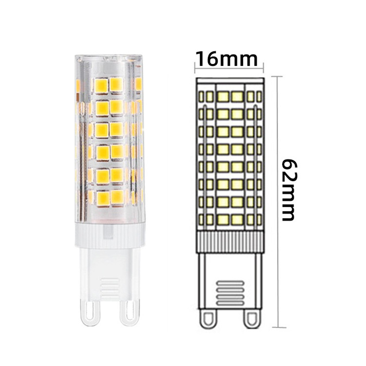 Ceramic body clear PC cover e14 600 lumen 5w led bulb light