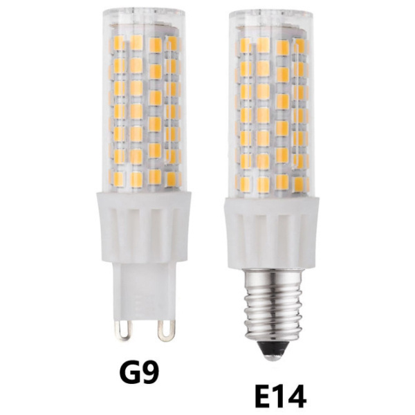 Ceramic body clear PC cover e14 600 lumen 5w led bulb light